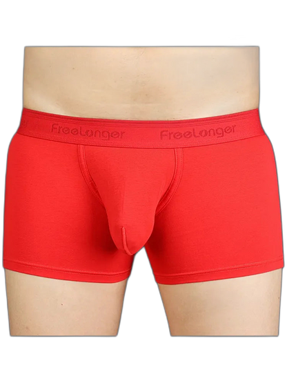 FreeLonger Men’s Microfibre Cotton Big Pouch Trunks