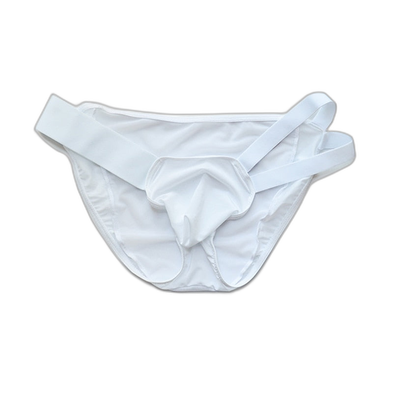 D.M Nylon Low Waist Sexy Mesh Erotic Briefs