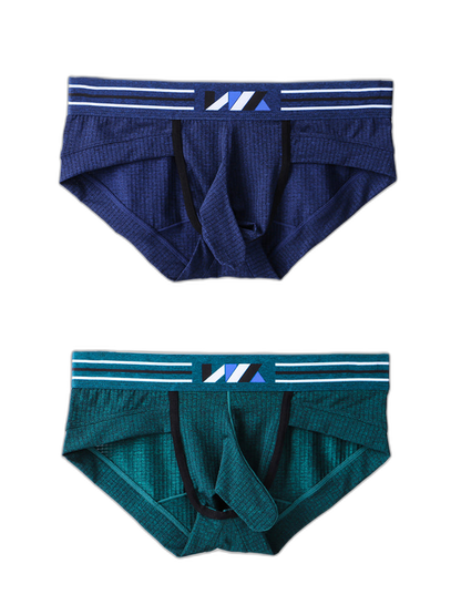 2 Pack Soft Separated Pouch Mens Briefs