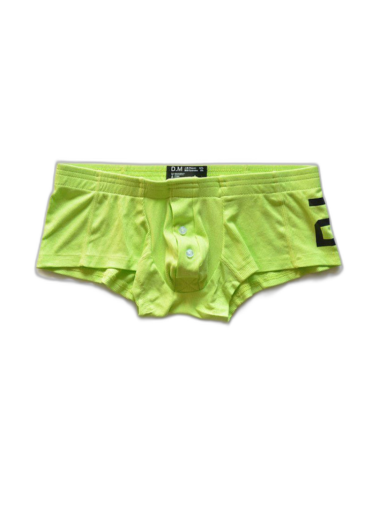 2-pack Men's Solid Color Comfortable Button-down Trunks