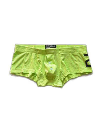 2-pack Men's Solid Color Comfortable Button-down Trunks