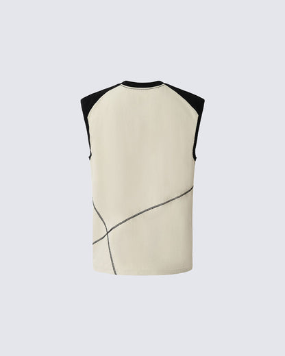 Deconstructed Stitched Ice-Feel Quick-Dry Summer Tank Top