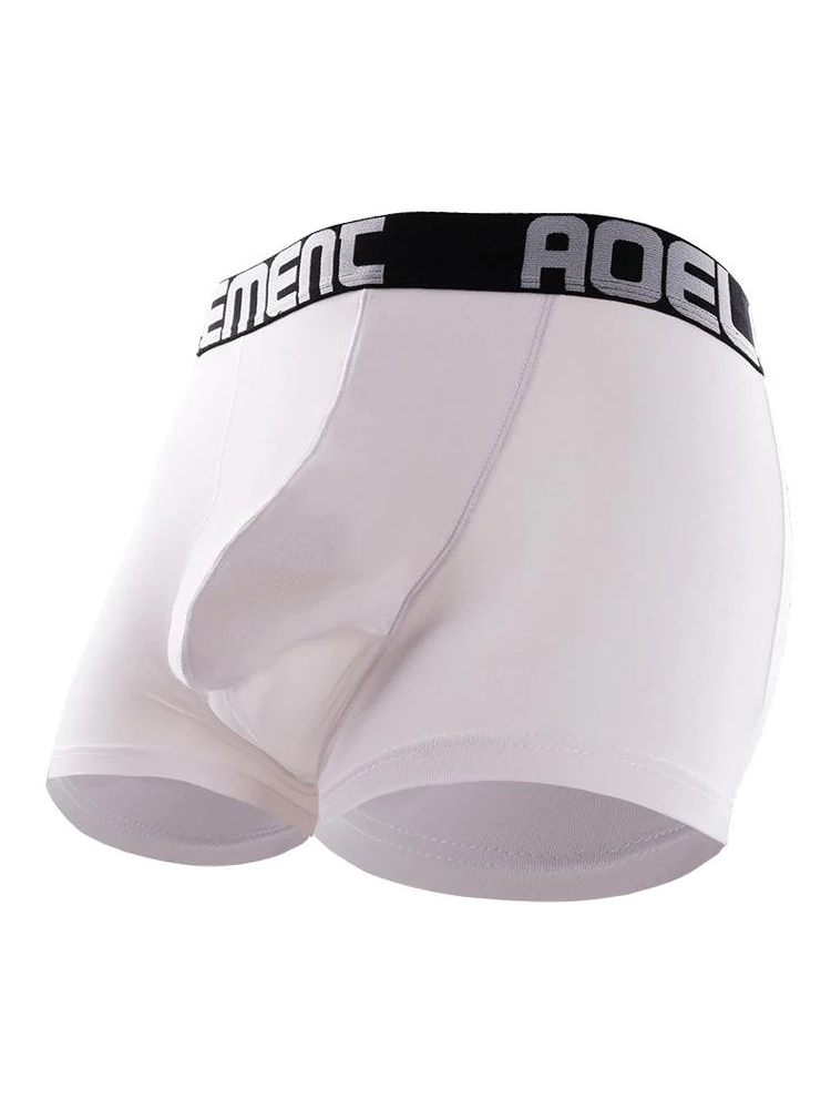 Aoelemen 2 Pack Modal Stretch Separate Pouch Boxer Briefs