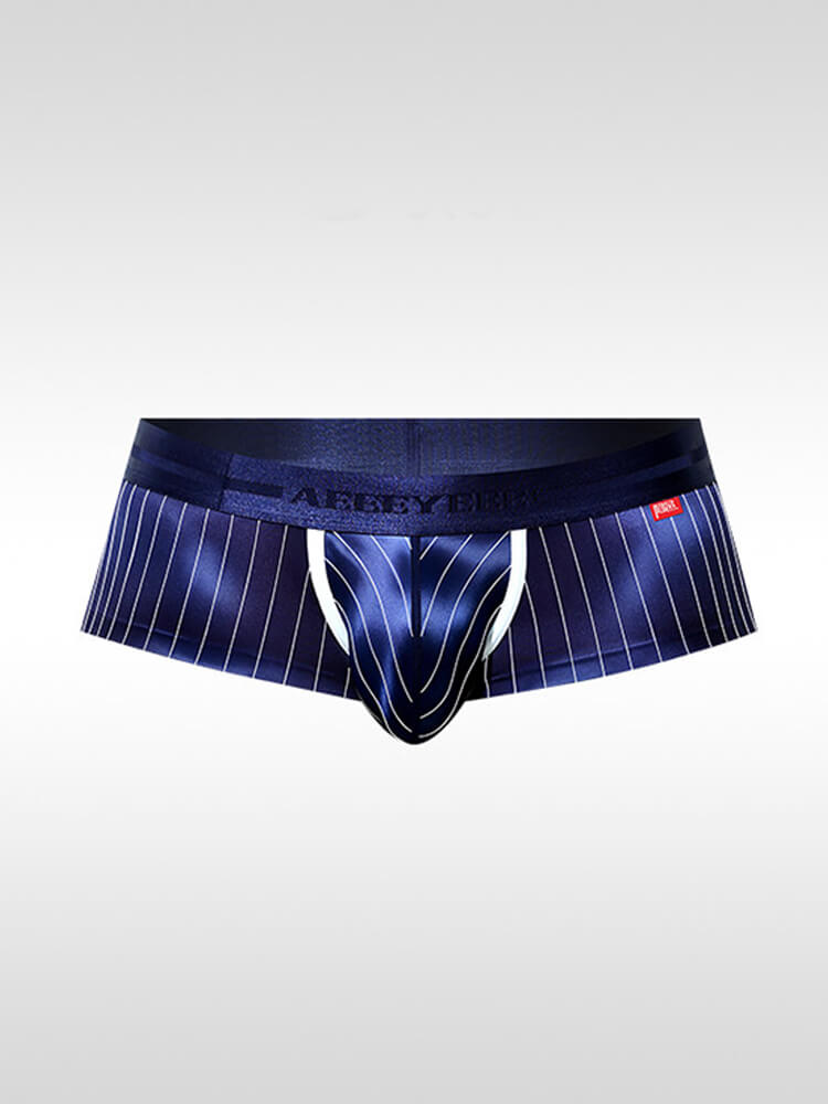 Men's Sexy Low-Rise Striped Boxer Briefs / Briefs / Thongs