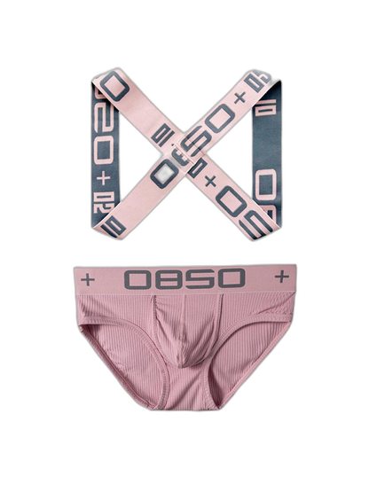 Men's Ultra-Soft Cotton Supportive Fit Activewear Shoulder Strap & Underwear