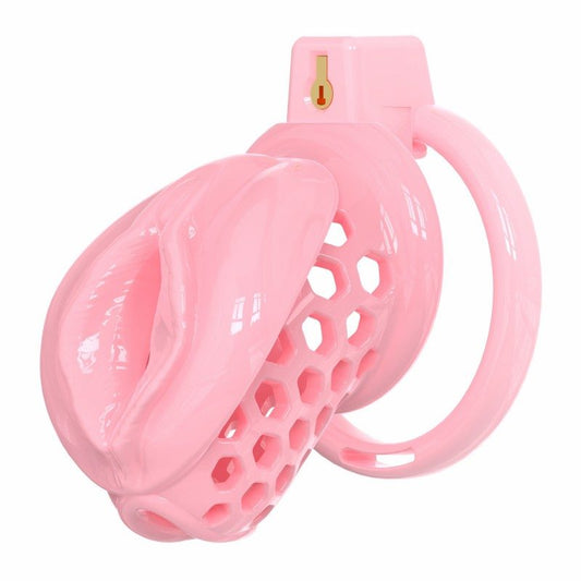Soft Silicone Chastity Cage – Clitoral-Inspired Design | Semi-Transparent & Flexible Rings
