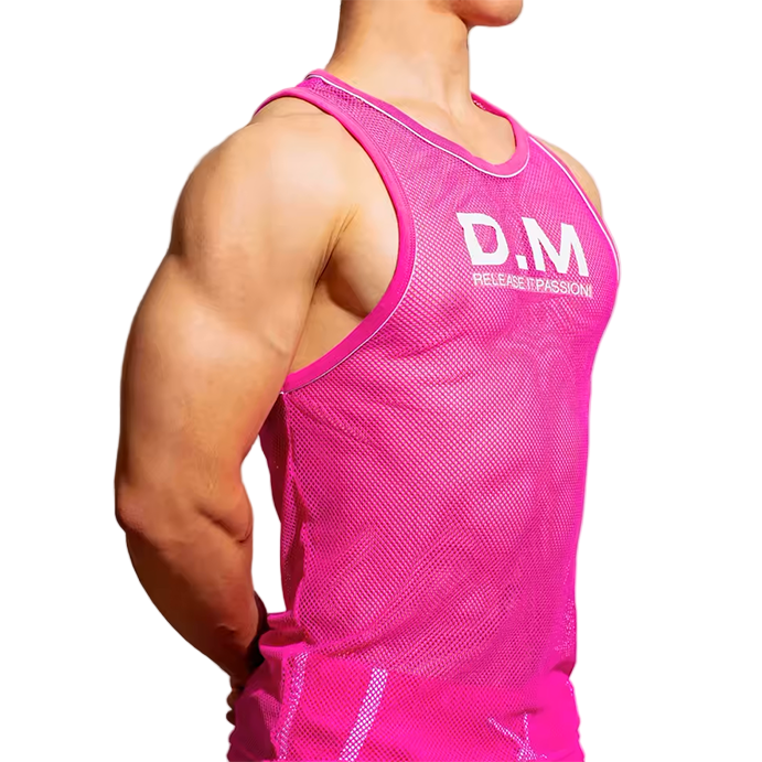 Dog & Master Mesh Tank Top Pink