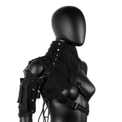 Steampunk Armor-Style Shoulder Bag Harness