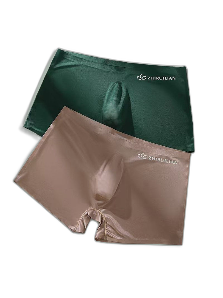2-pack Men's Translucent Seamless 3D Pocket Trunks