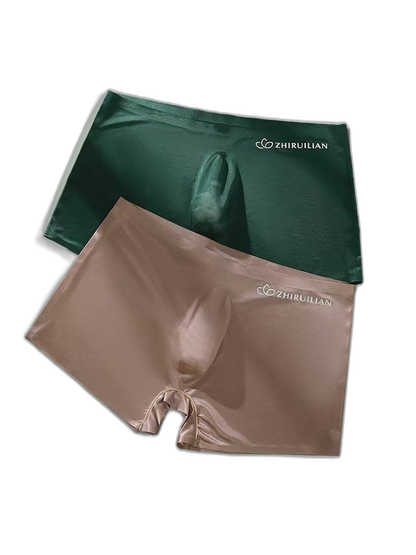 2-pack Men's Translucent Seamless 3D Pocket Trunks