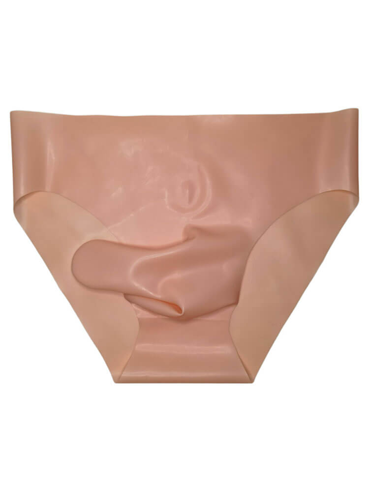 Men's Seamless Separate-Pouch Latex Briefs