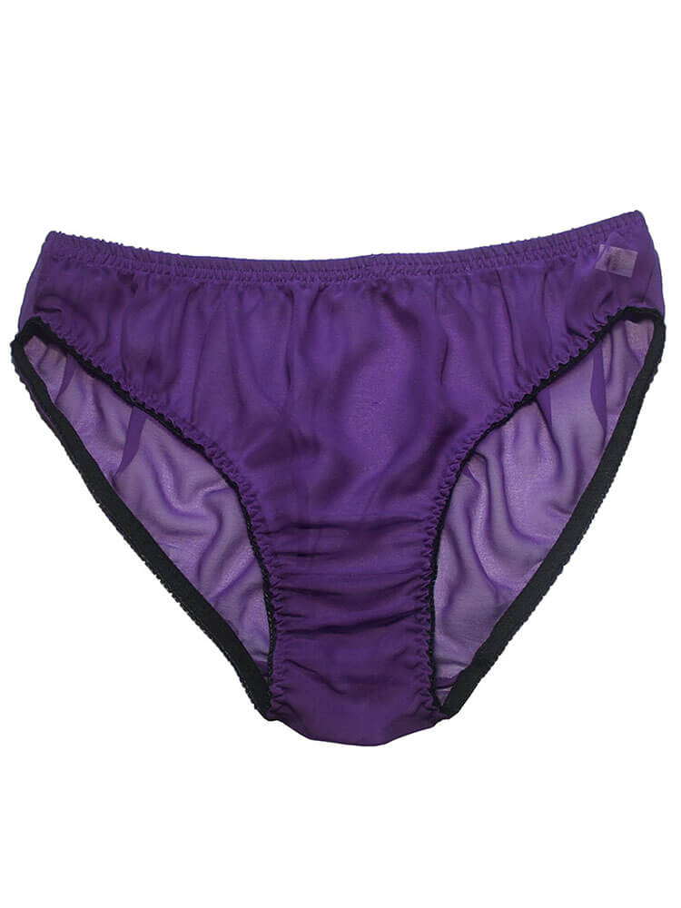 Men's Sexy Breathable Mulberry Silk Mesh Briefs