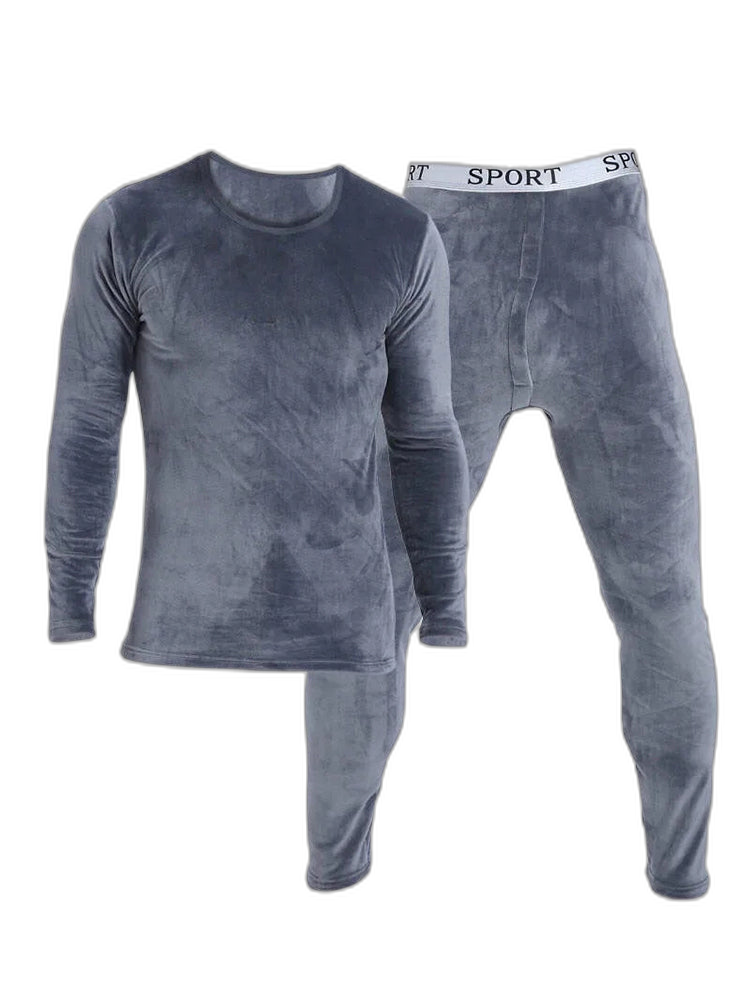 Double Heavyweight Fleece Thermal Underwear Set