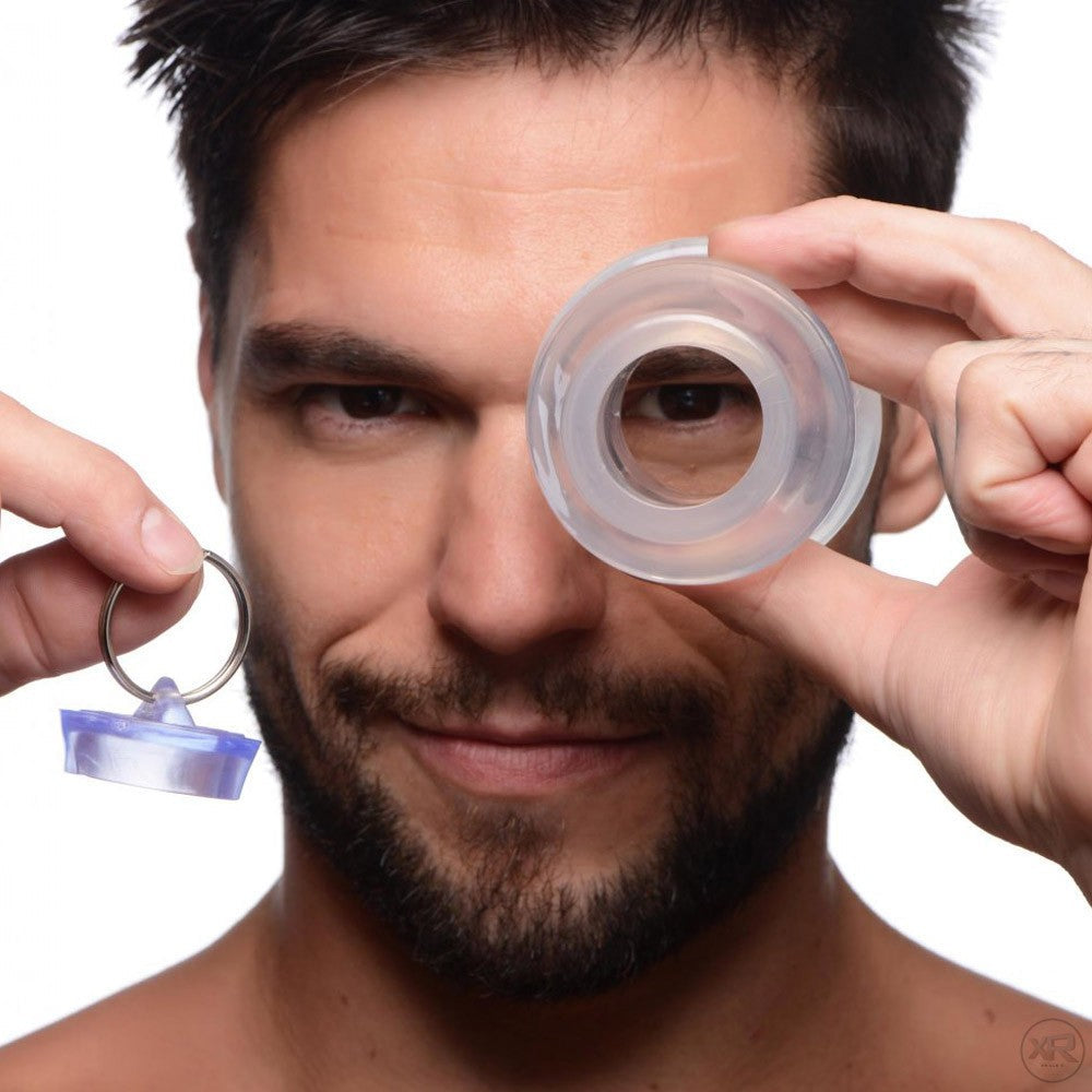Ass Bung Clear Hollow Anal Dilator with Plug
