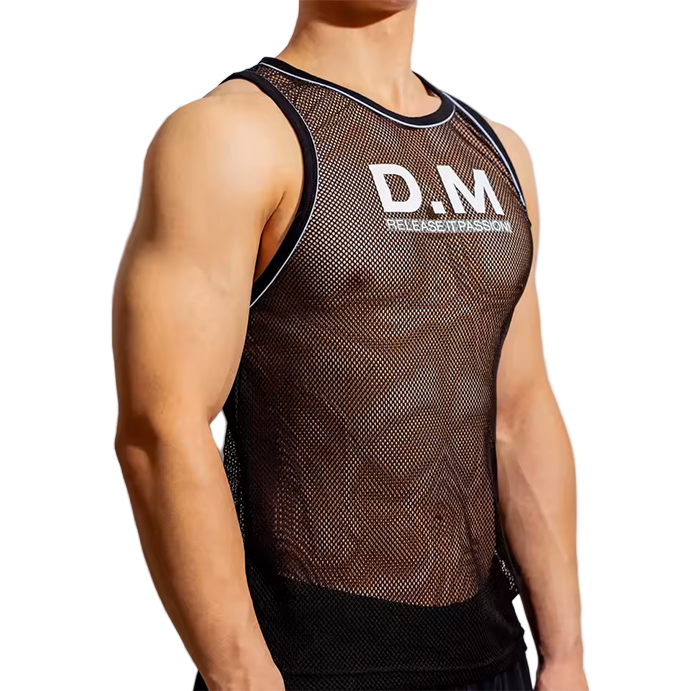 Dog & Master Mesh Tank Top Black