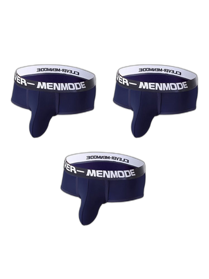 3 Pack Men's Sexy Ultra-Thin Supportive Pouch Breathable Stretch Fit Trunks