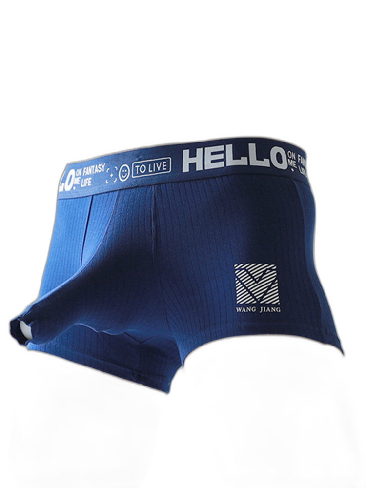Men’s Separate Pouch Cotton Trunks With Fly Front