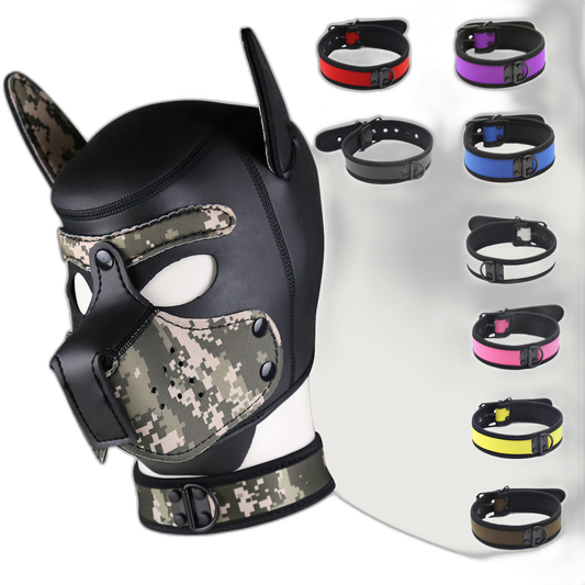 Coloured Adjustable Neck Collar