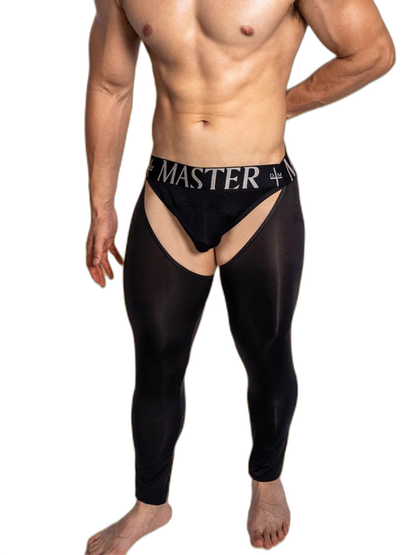 Men's Low-Waist Sexy Hollow Silk-Smooth Semi-Transparent Thermal Pants