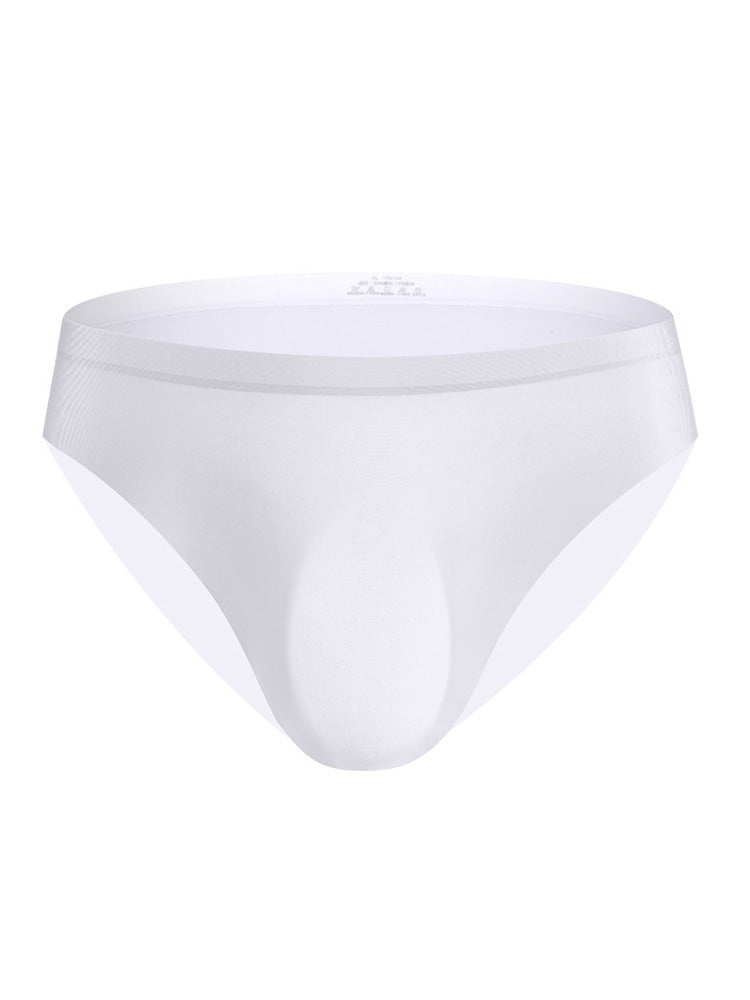 Men's Seamless Ultra Thin Ice Silk Nylon Briefs