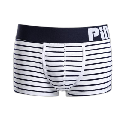 Pink Hero Simple Striped Boxers