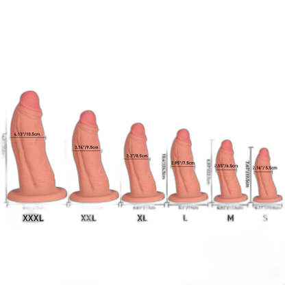 Doral - Realistic Dildo - Silicone Huge Dildo - 6 Sizes