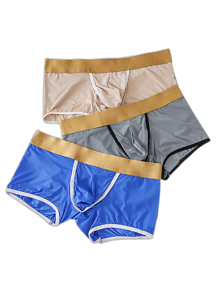 4 Pack Men's Ice Silk Breathable Separate Ultra-Thin Trunks