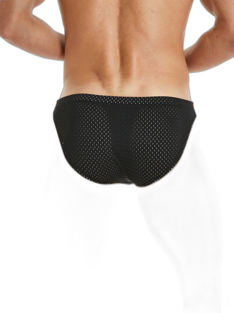 Men's Sexy Rainbow Pride Mesh Bikini