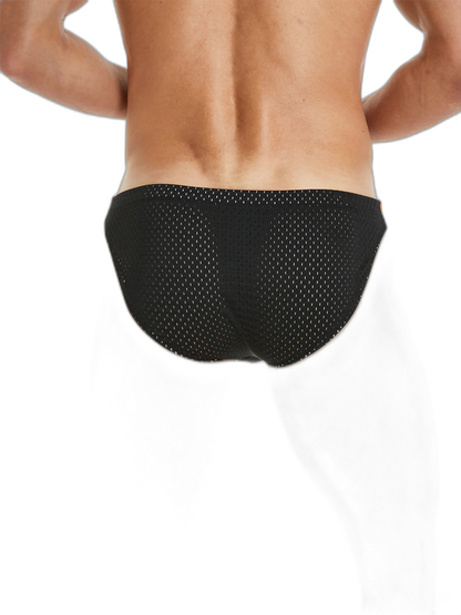 Men's Sexy Rainbow Pride Mesh Bikini