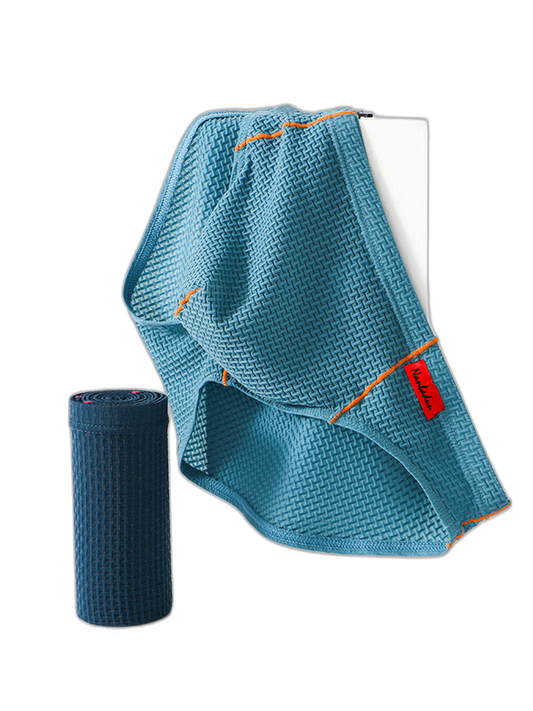 3 Pack Men's Nylon Plaid Lift Hip Briefs Triangle Briefs