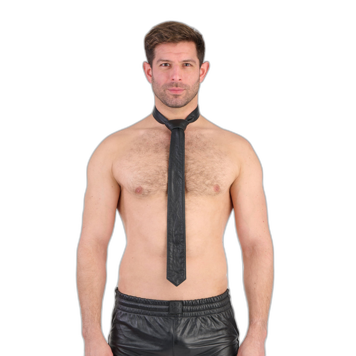 Prowler RED Leather Tie Black