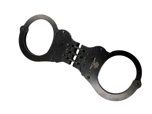 Mister B Handcuffs with Hinge Black