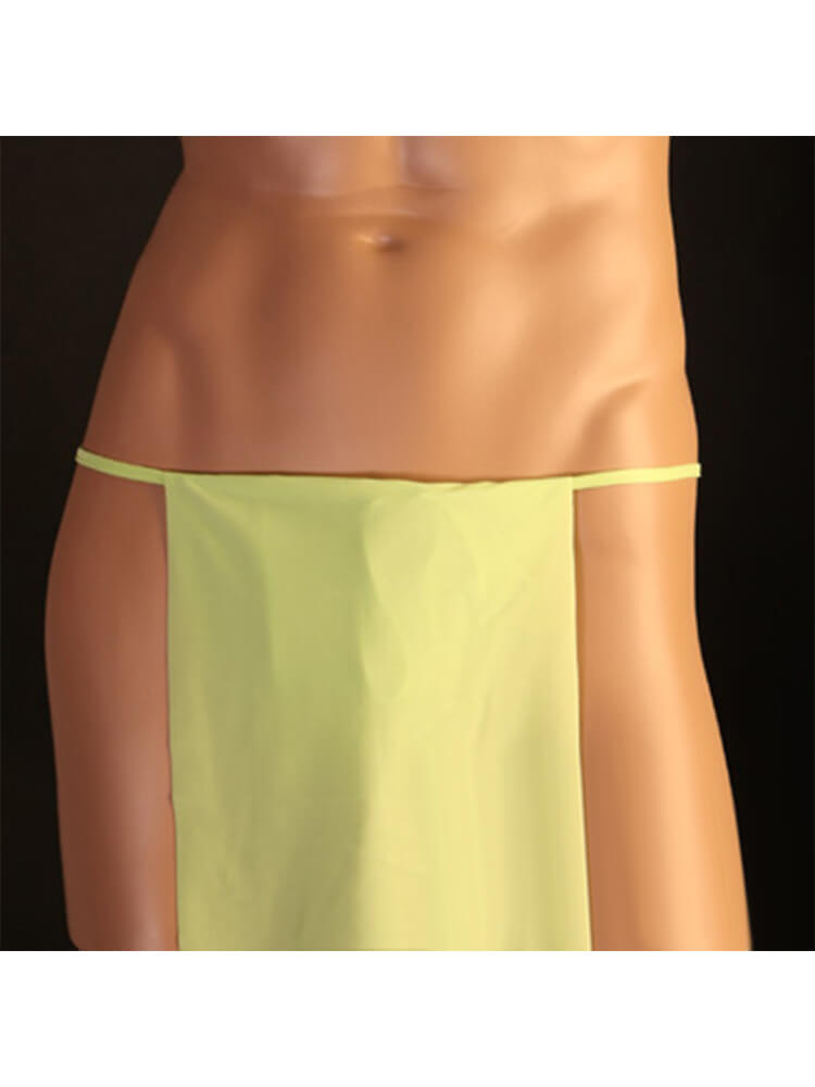 Men's Sexy Lace-Up Solid Color String Briefs