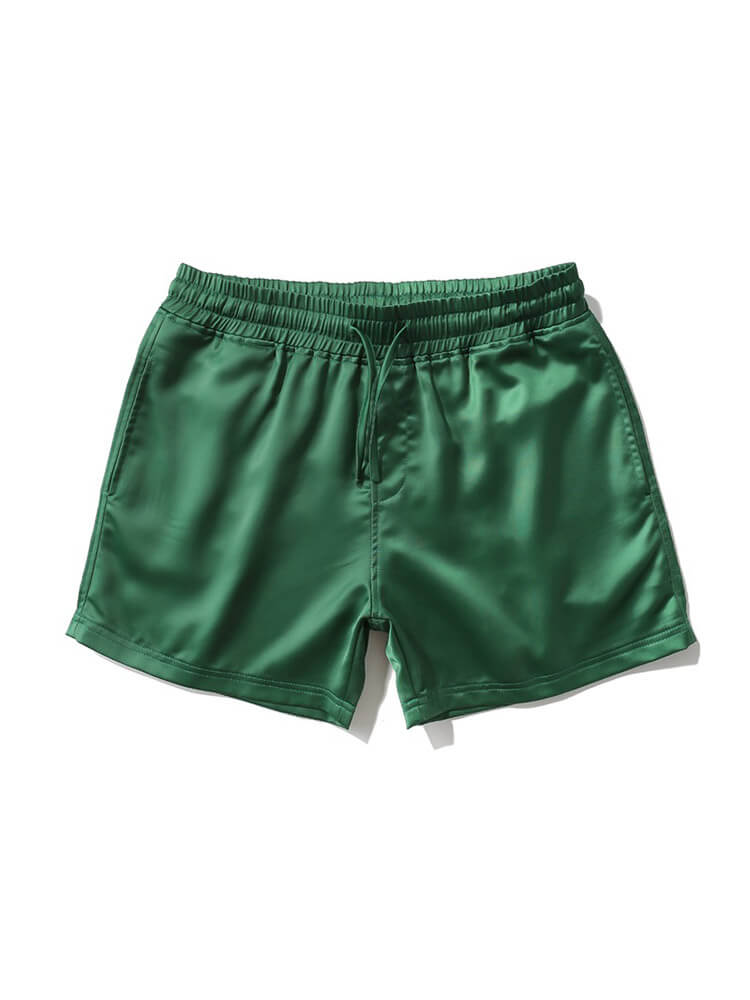 Men's Simple Solid Color Beach Shorts