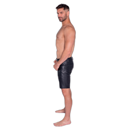 Prowler RED Leather Black Stripe Shorts Black