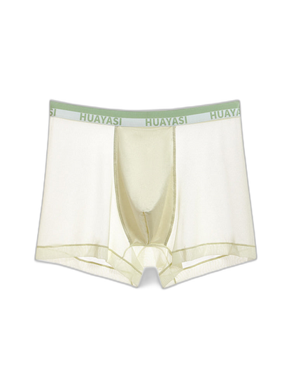 3 Pack Men's Ice Silk Seamless Breathable Quick-Drying Trunks