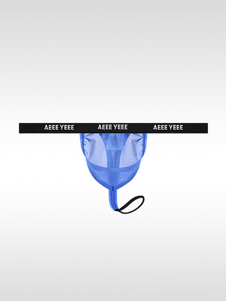 Men's Sexy Sheer Scrotal Support & Lifting Thong