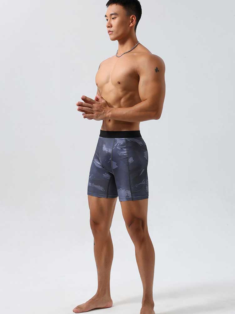 Men's Sports Tight Camouflage Shorts