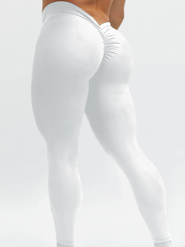V-Waist Sports Fitness Skinny Pants