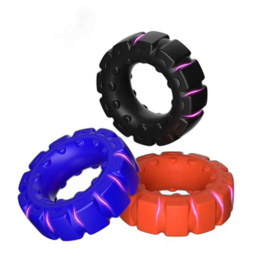 ruff GEAR Silicone Tread Ultimate Tire Cock Ring Orange