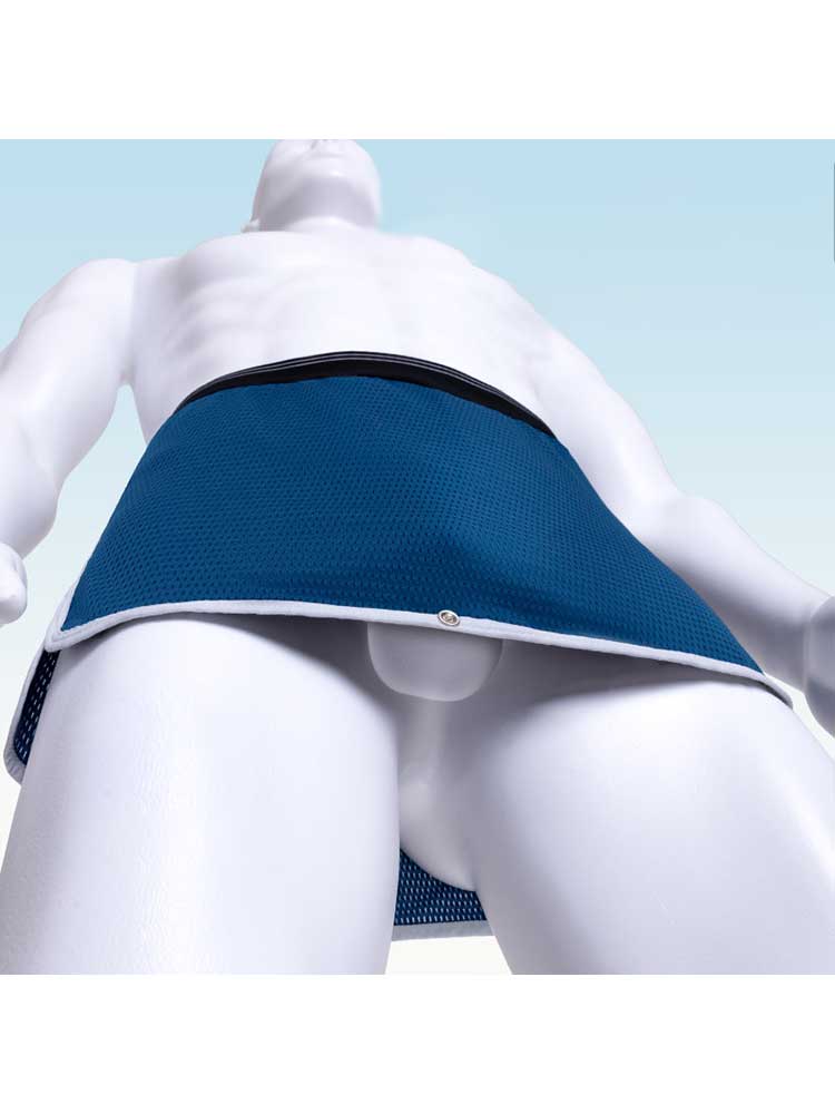Men's Gun Bullet Separation Crotchless Skirt Trunks