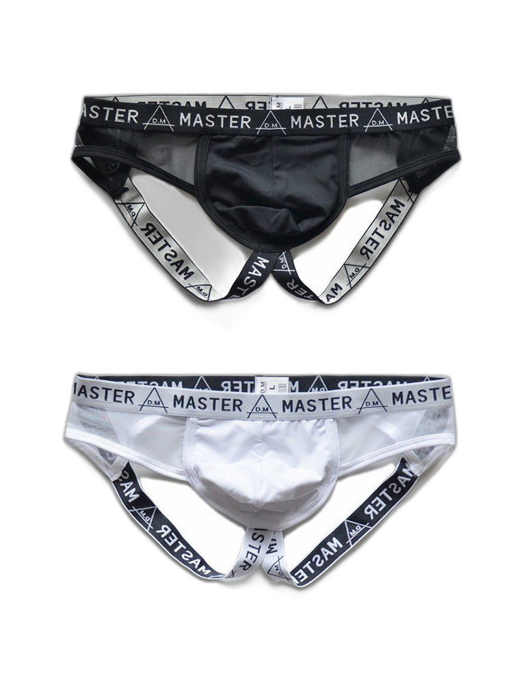 2 Pack Men's Low-Rise Sexy Double Strap Jockstrap