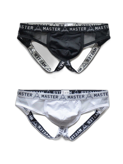 2 Pack Men's Low-Rise Sexy Double Strap Jockstrap