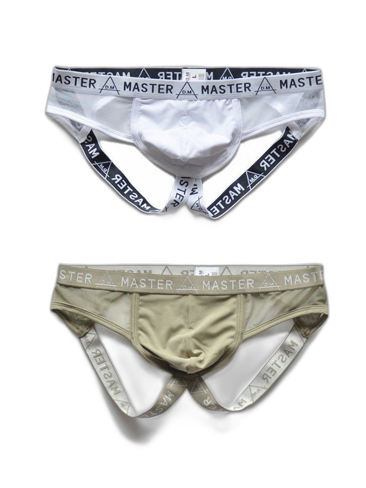 2 Pack Men's Low-Rise Sexy Double Strap Jockstrap