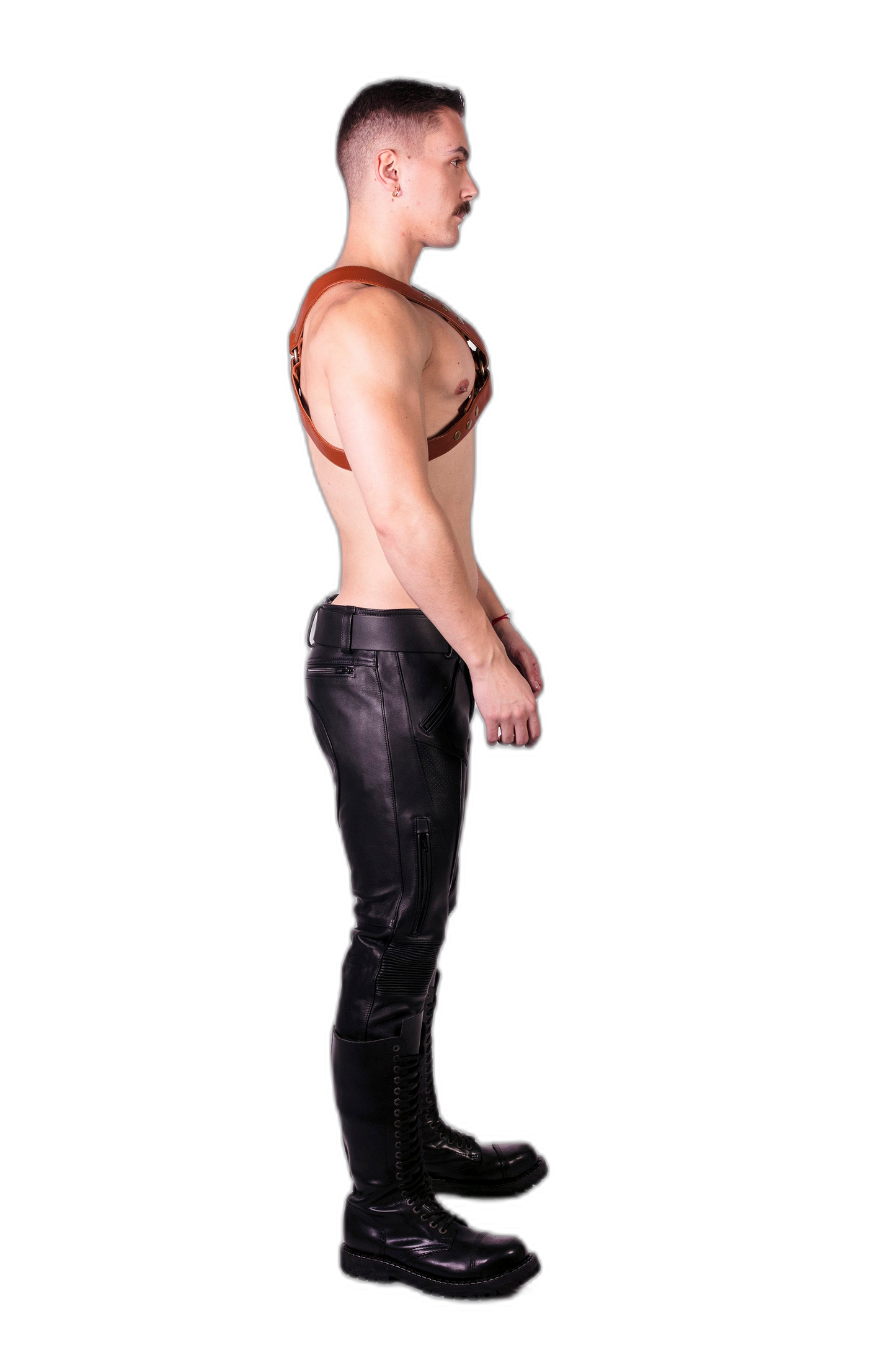 Prowler RED Leather X Harness Brown