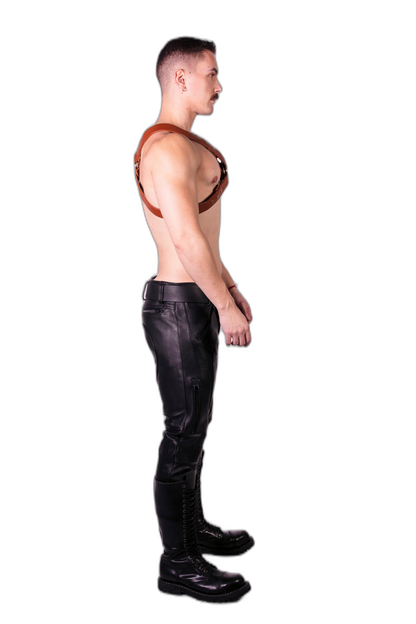 Prowler RED Leather X Harness Brown