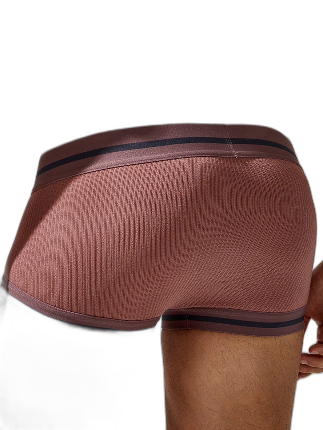 2 Pack Men's Spliced Color Trunks with Functional Fly