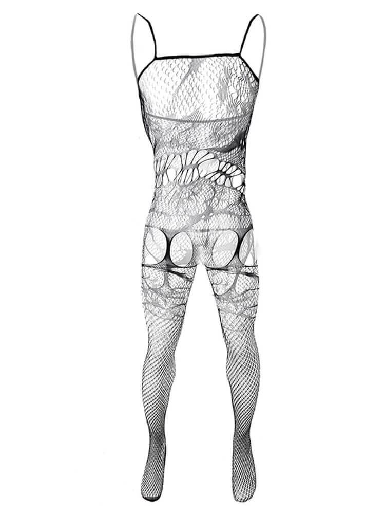 Men's Sexy Cutout High-Elastic Bodysuit Stockings
