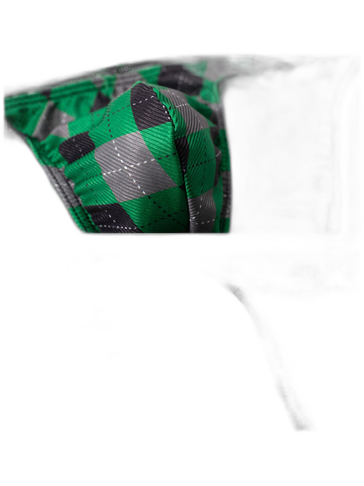 Rhombus Check Pattern Pouch Briefs