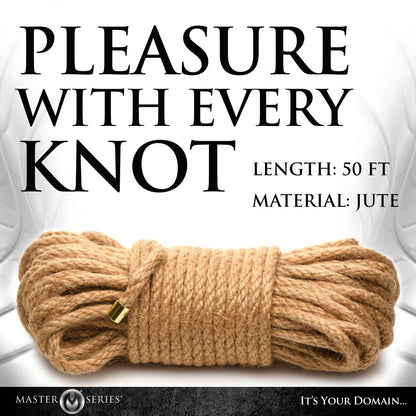 50ft Premium Braided Jute Bondage Rope